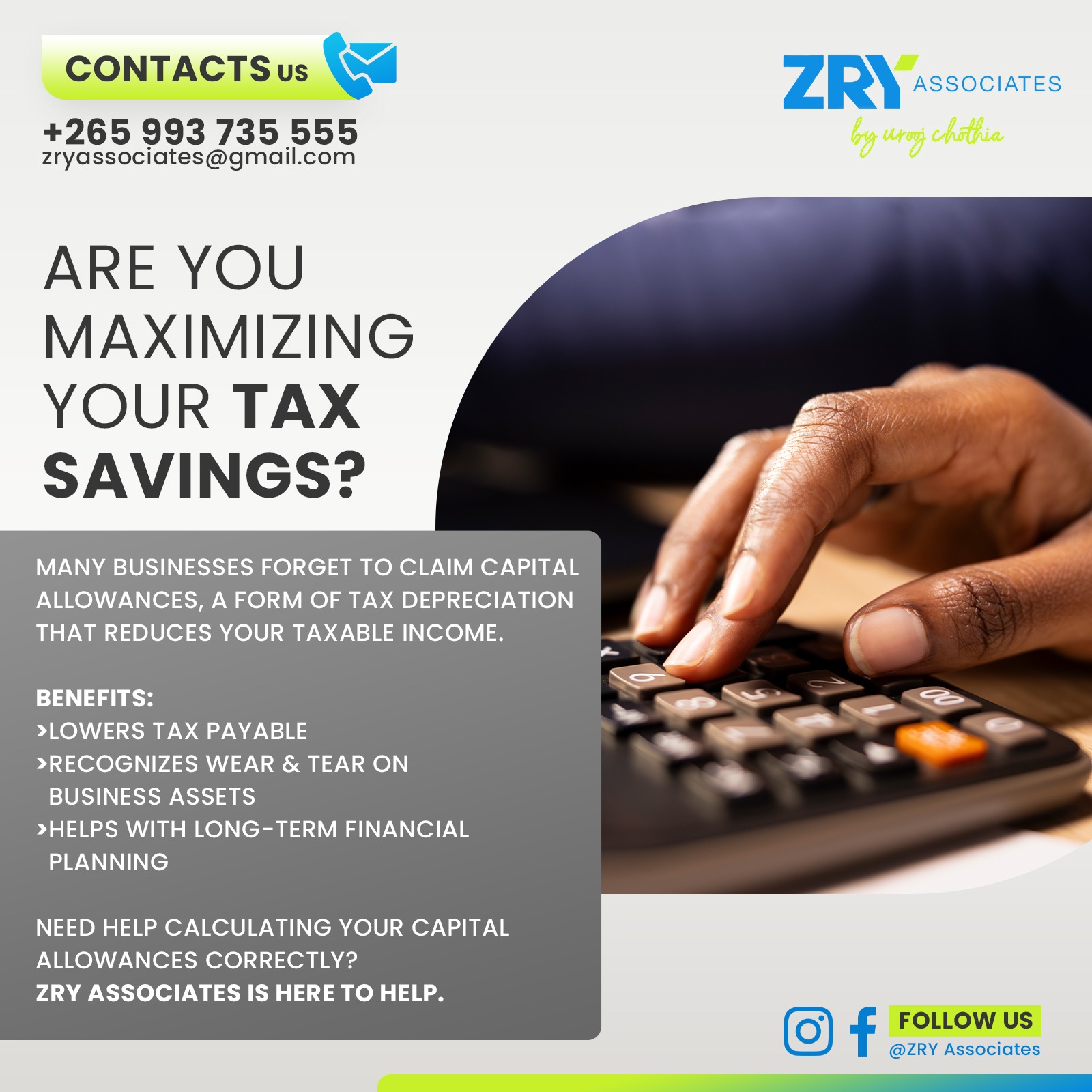 Maximize Your Business Tax Savings Today...