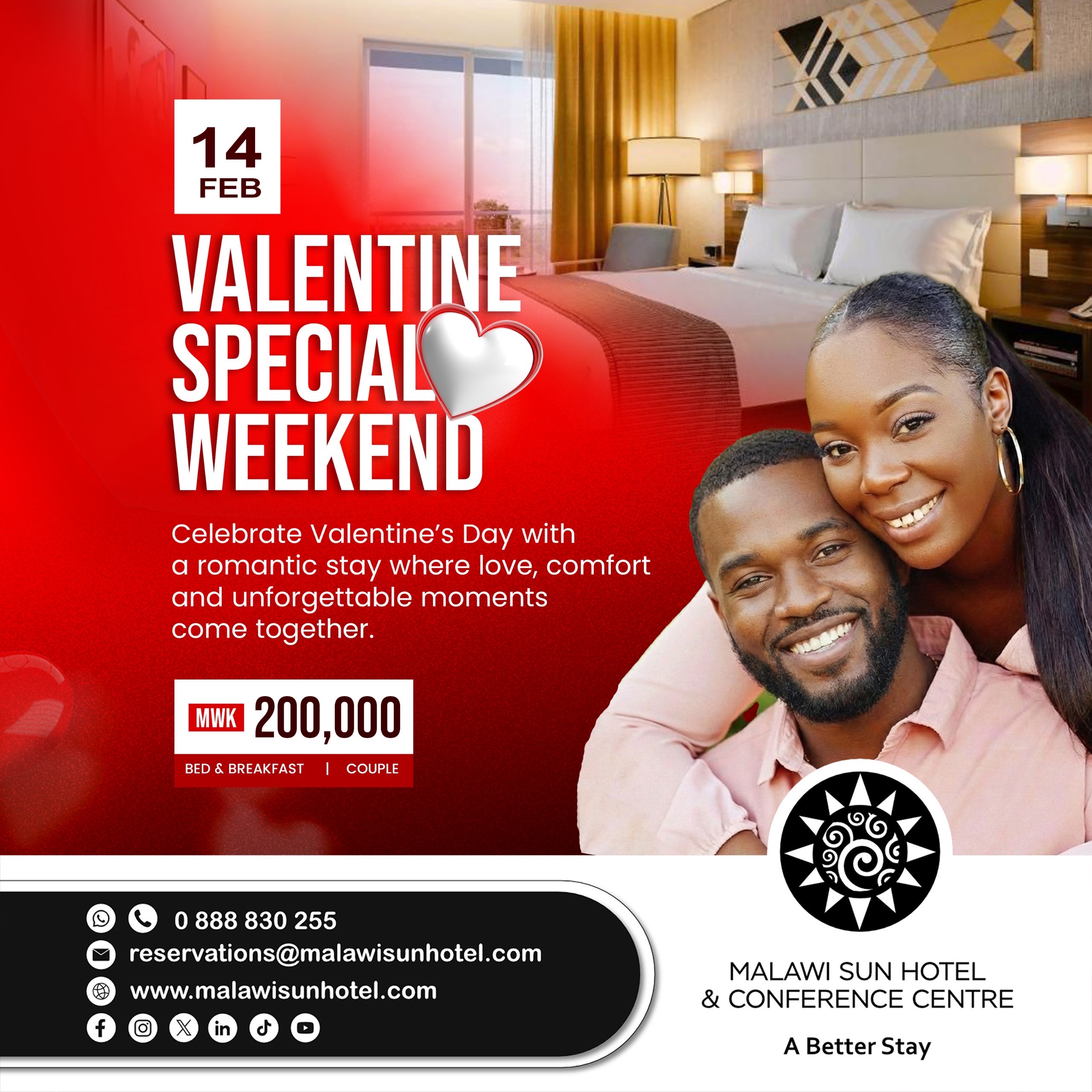 This Valentine’s 
Stay, relax, ...