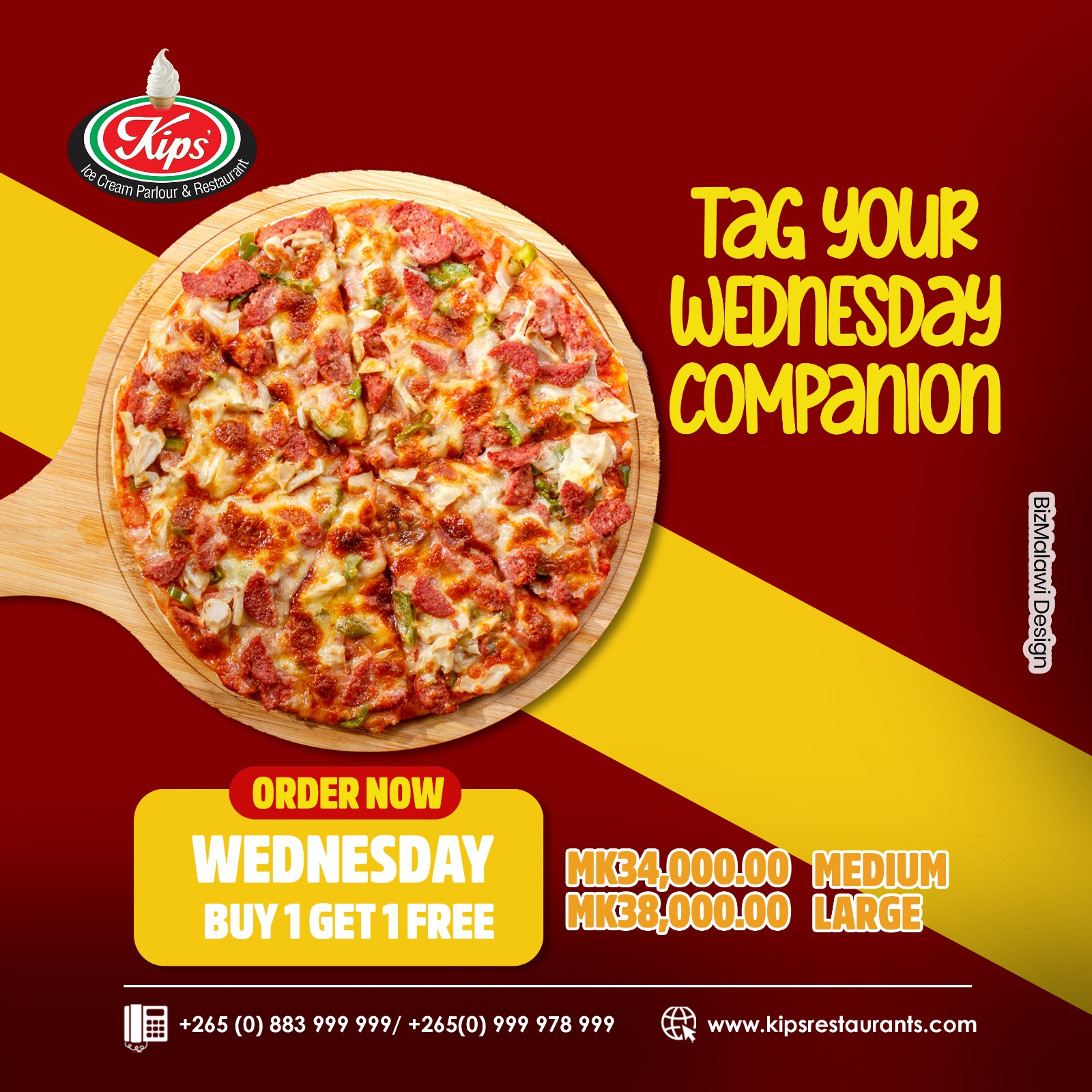 Grab Your Wednesday Pizza Buddy And Enjo...