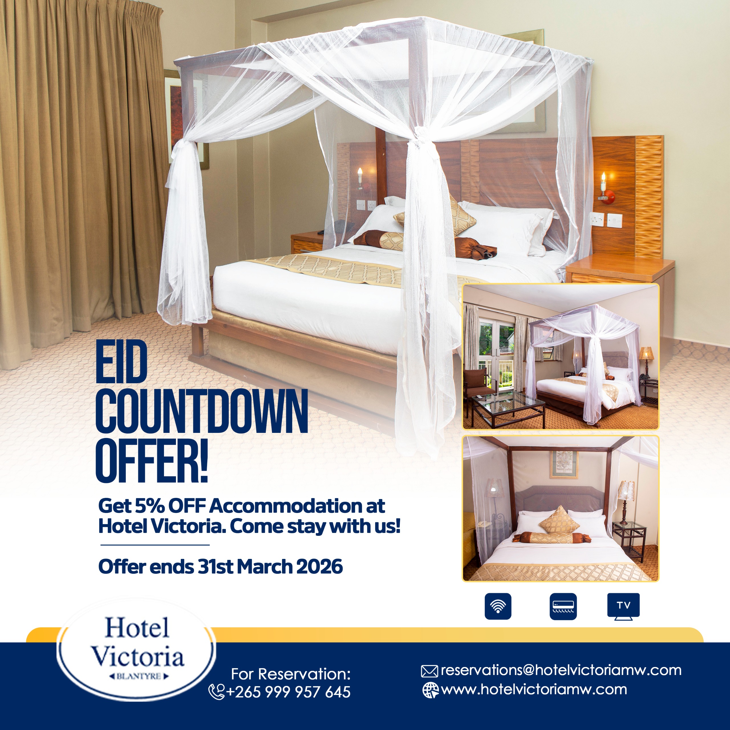 Enjoy 5% OFF accommodation at Hotel Vict...