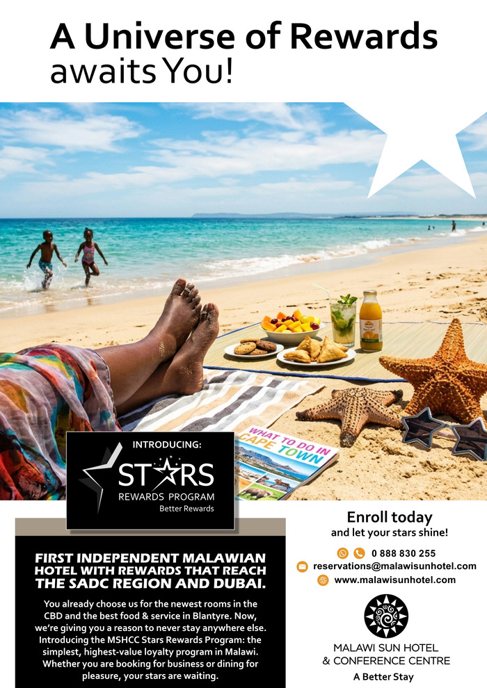 Malawi Sun Hotel
Your loyalty dese...